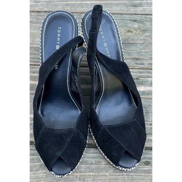 Tommy Hilfiger women’s Vivienne houndstooth wedge platform heels (size 8.5) - Picture 4 of 6